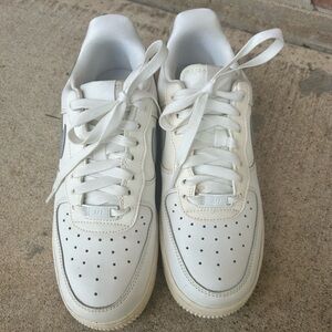 Classic White Lace-Up Sneakers